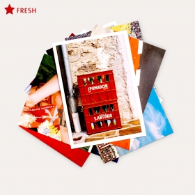 Postkartenset. Rot als urbane Farbe. 1..