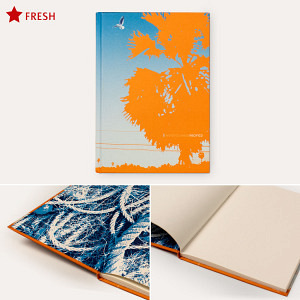 Notizbuch. Palmen. Ca. DIN A5.